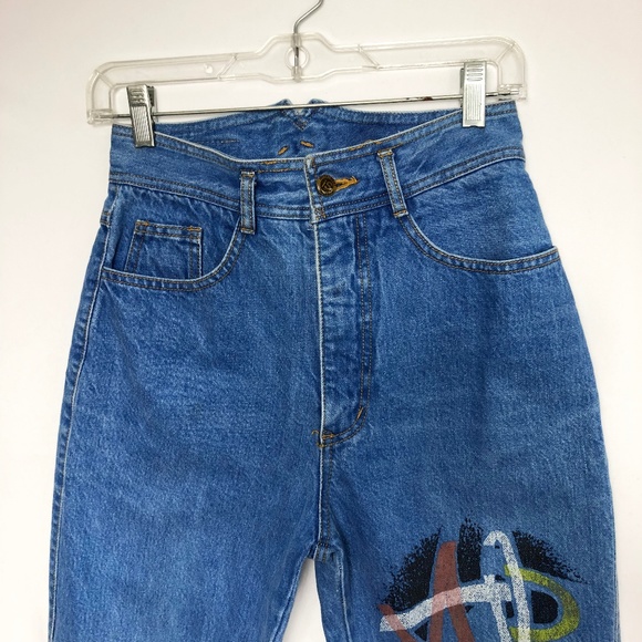 Vintage Denim - Neptune Vintage High Waist Mom Jeans Graphic 26